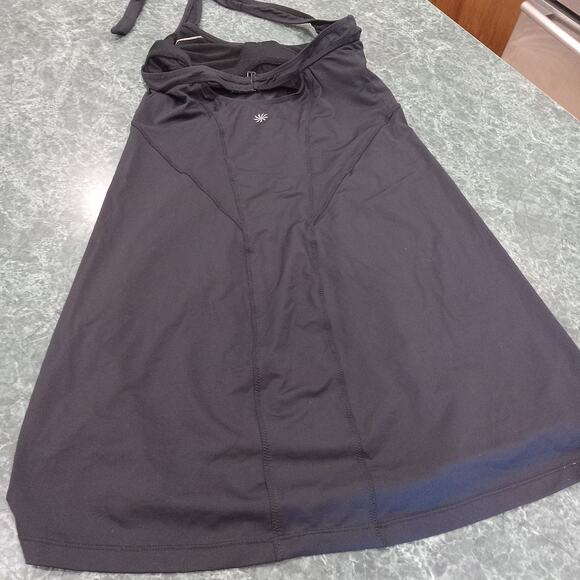 ATHLETA Women’s Black HELENA Swim Beach Dress Halter A-Line Size S Swimming - Picture 6 of 13